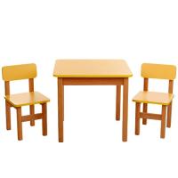 купить Деревянный столик со стульчиками F094 (желтый)