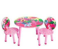 купить Набор столик со стульчиками «Маленькие пони» J 002-053 для девочки