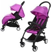 купить Детская прогулочная коляска M 3548-9 YOGA книжка (фиолетовая)