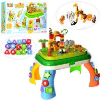 купить Конструктор для детей JDLT 5322 столик-сортер зоопарк (47 деталей)