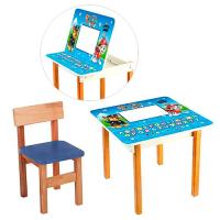 купить Деревянный столик со стульчиком F09-3 Щенячий Патруль открывается столешница