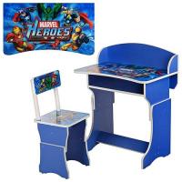 купить Детская парта 301-15 регулируемая по высоте Heroes Marvel (синяя)