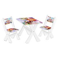 купить Столик со стульчиками для детей М 2100-07 София (белый)