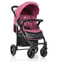 купить Детская коляска-книжка El Camino ME 1027L TEMPO Sangria прогулочная с чехлом (розовая)