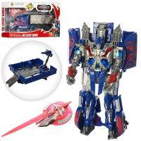 купить Робот трансформер-трейлер Оптимус Прайм 8822A прицеп-гараж