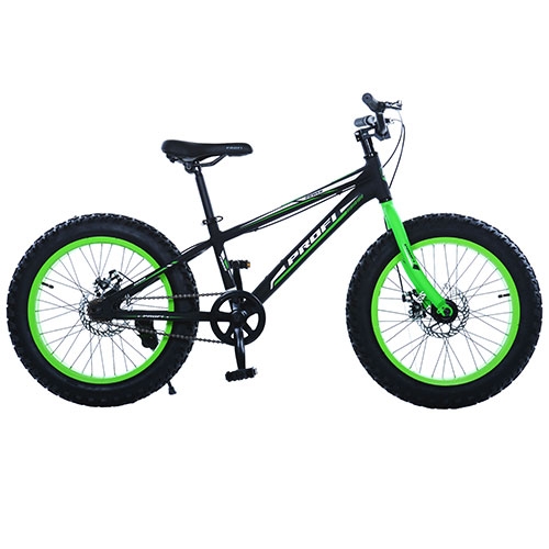 Спортивный велосипед 20 дюймов Profi 20XD10-3 (черно-салатовый)