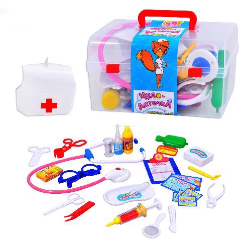 Игровой набор доктор M 0459 U/R, аксессуары доктора в чемоданчике