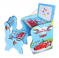 купить Детская парта "Тачки" W 091 со стульчиком и доской для рисования