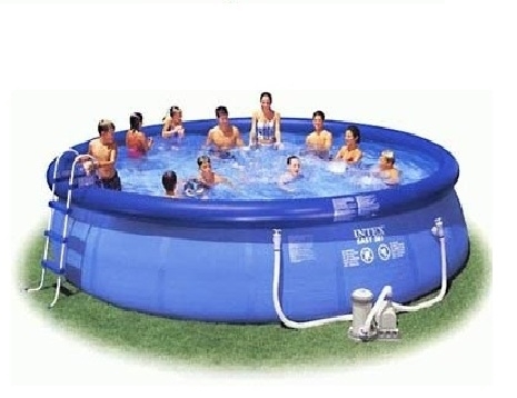 Синий круглый надувной бассейн Intex Easy Set Pool Intex 56912 (457 х 122 см)
