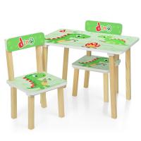 купить Детский столик со стульчиками 501-73 Dino деревянный