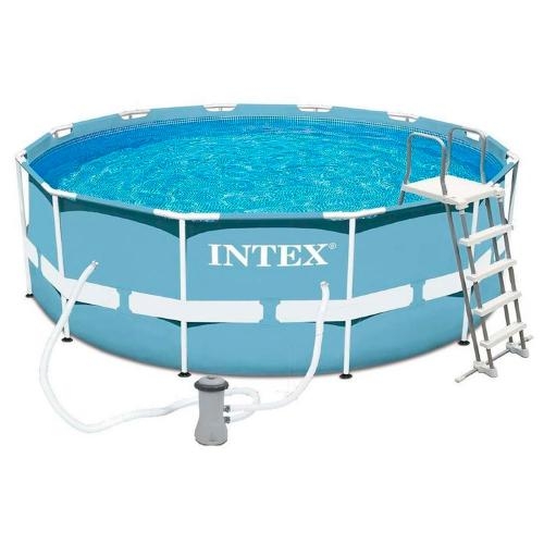 Каркасный бассейн Intex 28726 с фильтр-насосом и лестницей (366-122см)