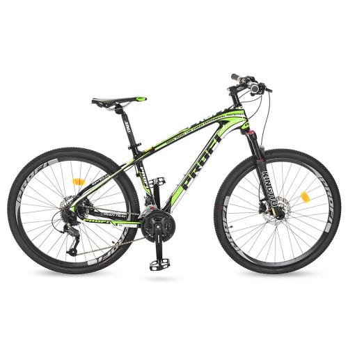 Спортивный велосипед 27,5 дюймов Profi EB275STUBBORN CB275.3 карбоновая рама 17" (черно-зеленый)