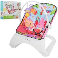 купить Детский шезлонг-качалка BAMBI M 3250 подвески вибро музыка