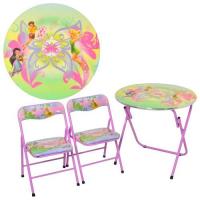 купить Детский столик DT 22-16 S2 Феи, два стульчика, металлическая рама