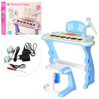 купить Музыкальный синтезатор для детей CV8818-202AB микрофон стульчик наушники