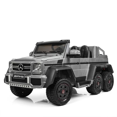 Детский электромобиль джип Mercedes AMG M 3962ABLR-11 на резиновых колесах (серый)
