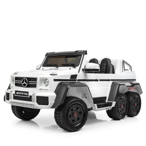 Детский электромобиль джип Mercedes AMG M 3962ABLR-1 на резиновых колесах (белый)