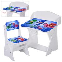 купить Детская регулируемая парта ML-315-22-1 PJ Masks (белая)