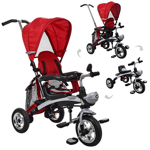 Велосипед – беговел ITRIKE M 3212A-5 TURBOTRIKE 2в1 (красный)