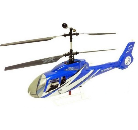 Вертолёт на радиоуправлении  000053 "HUNTER" 2.4 ГГц EC130, синий