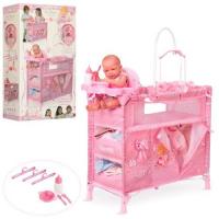 купить Детский манеж 4в1 для куклы DeCuevas 53023 кровать гардероб стульчик для кормления