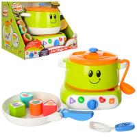 купить Развивающий набор детской посуды 3в1 WIN FUN 0762-NL плита сортер