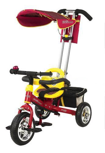 Детский трехколесный велосипед Profi Trike М 0198 с ручкой EVA Foam