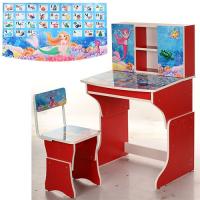 купить Детская парта Vivast МV-903-9-2 со стульчиком (русалка, красная)