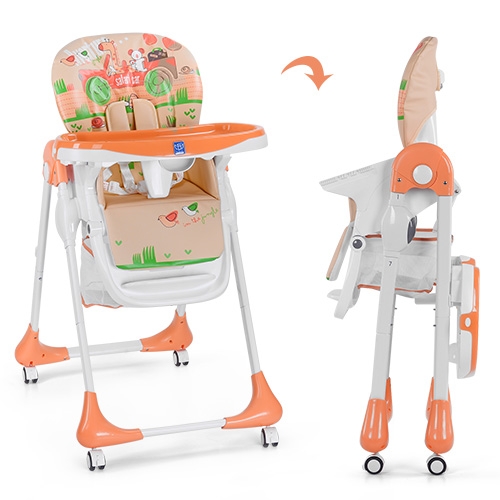 Детский стульчик для кормления M 3234-5 BAMBI (оранжевый)