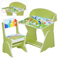 купить Регулируемая парта со стульчиком ML-315-11-4 (салатовая)