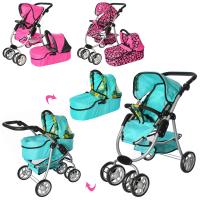 купить Прогулочная коляска для куклы MELOGO 9662M двойные колеса