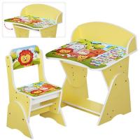 купить Регулируемая парта со стульчиком ML-315-12-2 (желтая)