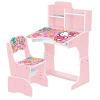 купить Растущая парта для детей со стульчиком W 2071-48-3 Hello Kitty (розовая)