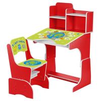 купить Парта Bambi B 2071-7 с полочками (красный, животные)