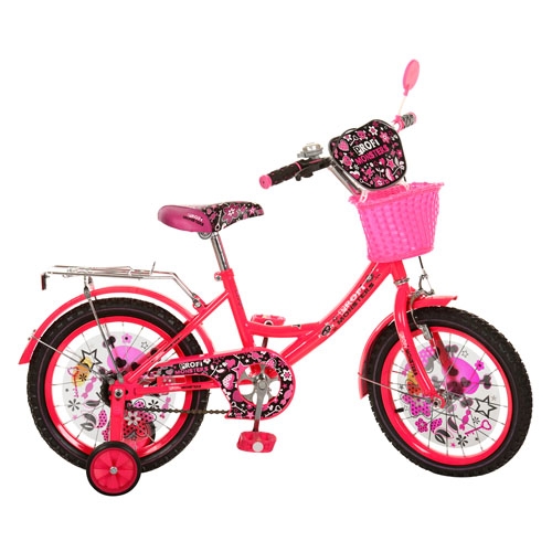 Детский велосипед Profi мульт 16 дюймов PM1651G Monster Girl (малиновый)