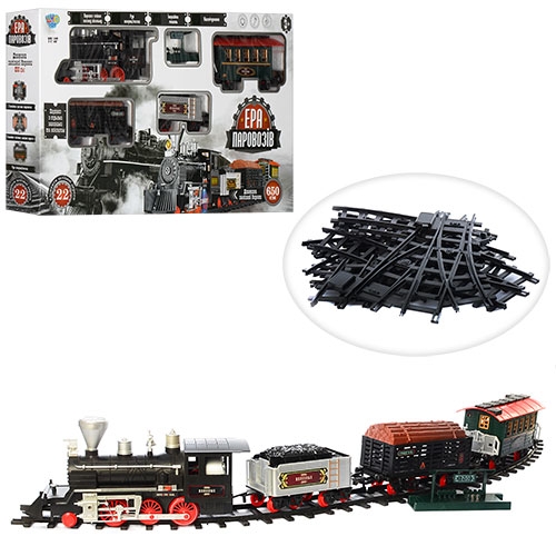 Детская железная дорога LIMO TOY 701831 R/YY 127 свет дым длина пути 650 см
