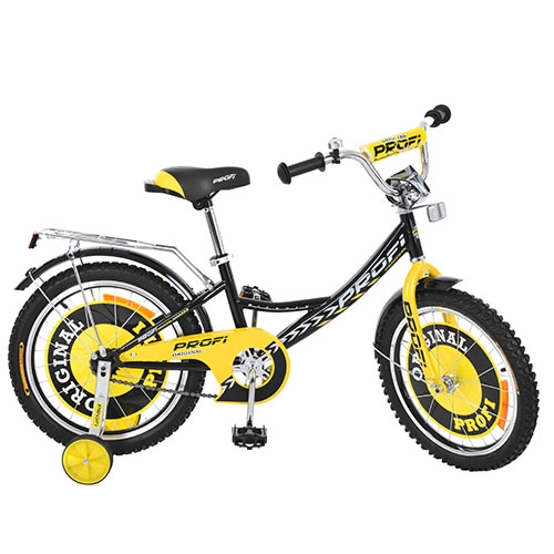 Детский двухколесный велосипед 16 дюймов Profi G1643 Original boy (черный)