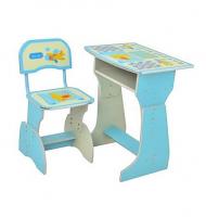 купить Детская парта-растишка со стульчиком Bambi HB 2029-04-7 русский язык (голубая)