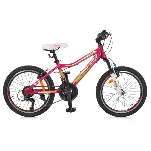 Спортивный велосипед 20 дюймов Profi G20CARE A20.1 алюминиевая рама 12" Shimano (розовый)