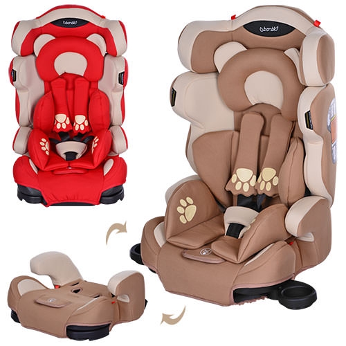 Автокресло для детей Bambi M 3653 мишки с выдвижным подстаканником