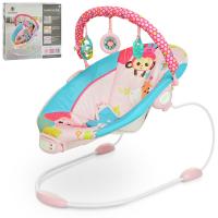 купить Детский шезлонг-качалка 6316 два положения люльки с музыкой и вибро