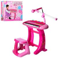 купить Музыкальный синтезатор HK-8020C-2 со стульчиком и микрофоном