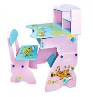 купить Детская парта со стульчиком Bambi W 035 (регулируется по высоте)