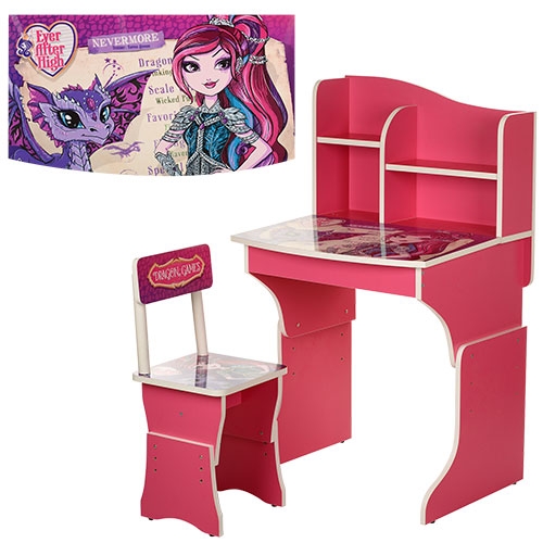 Парта ростовая MV-904-33 Ever After High (розовая)