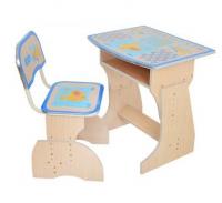 купить Детская парта растишка со стульчиком Bambi HB F 2029-01-7 (синяя)