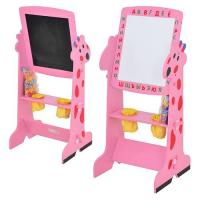 купить Двухсторонний мольберт М 1716-8 Жираф (англ.,рус.,укр.буквы) розовый