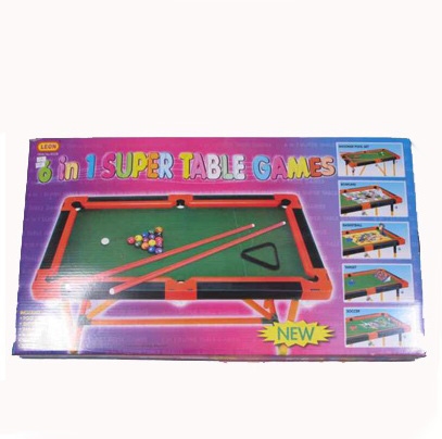 Детский напольный бильярд ZZ Toys 8228 большой 6 в 1