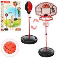 купить Баскетбольное кольцо и боксерская груша M 2996 на стойке (73-118 см)