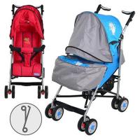 купить Детская коляска ARIA S1-6 (серо-голубая, красная)