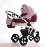 купить Коляска 2 в 1 Adamex Avila Len 232W 200631